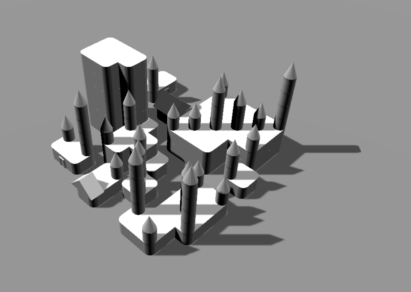 Wave function collapse castle